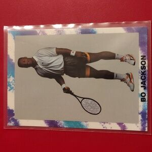 Bo Jackson 1990 Broder "Bo Knows Tennis" Sports Card